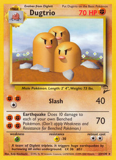 Dugtrio from Base Set 2