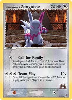 Team Magma's Zangoose from Team Magma vs Team Aqua
