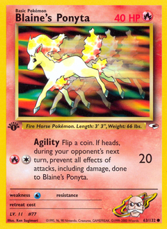 Blaine's Ponyta from Gym Heroes