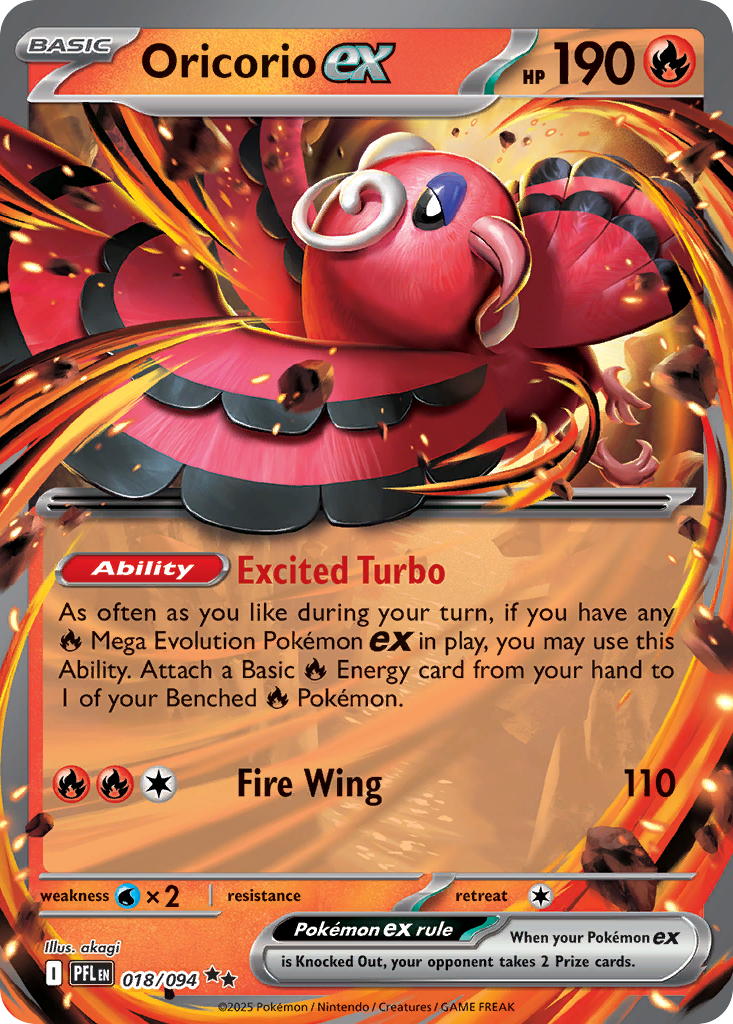 Oricorio ex from Phantasmal Flames