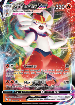 Cinderace VMAX from Shining Fates