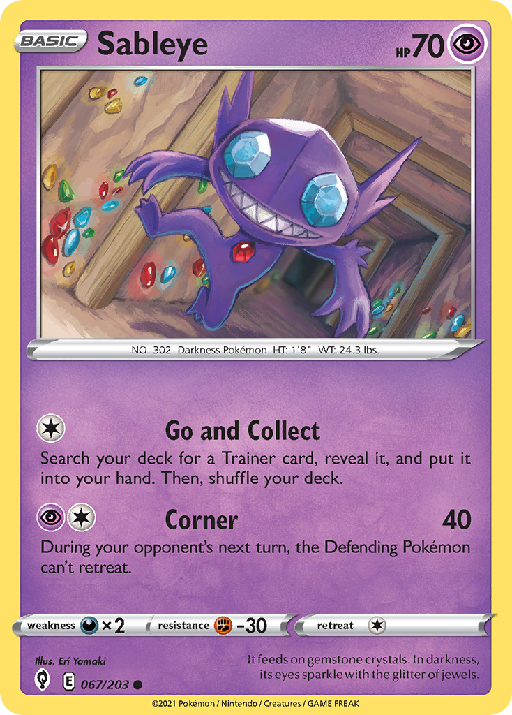 Sableye from Evolving Skies
